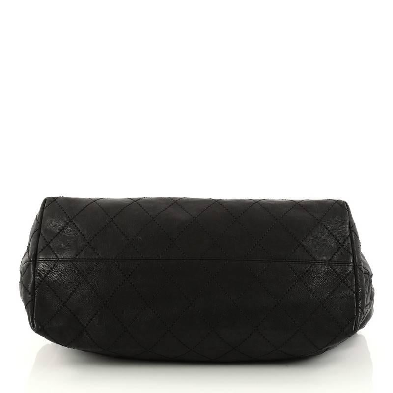 Chanel Baby Coco Cabas Quilted Leather Medium In Good Condition In NY, NY