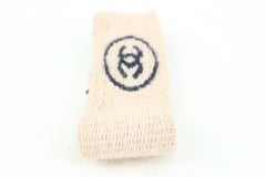 Chanel Baby Pink x Navy Wristband Gym Bracelet 27cz420s