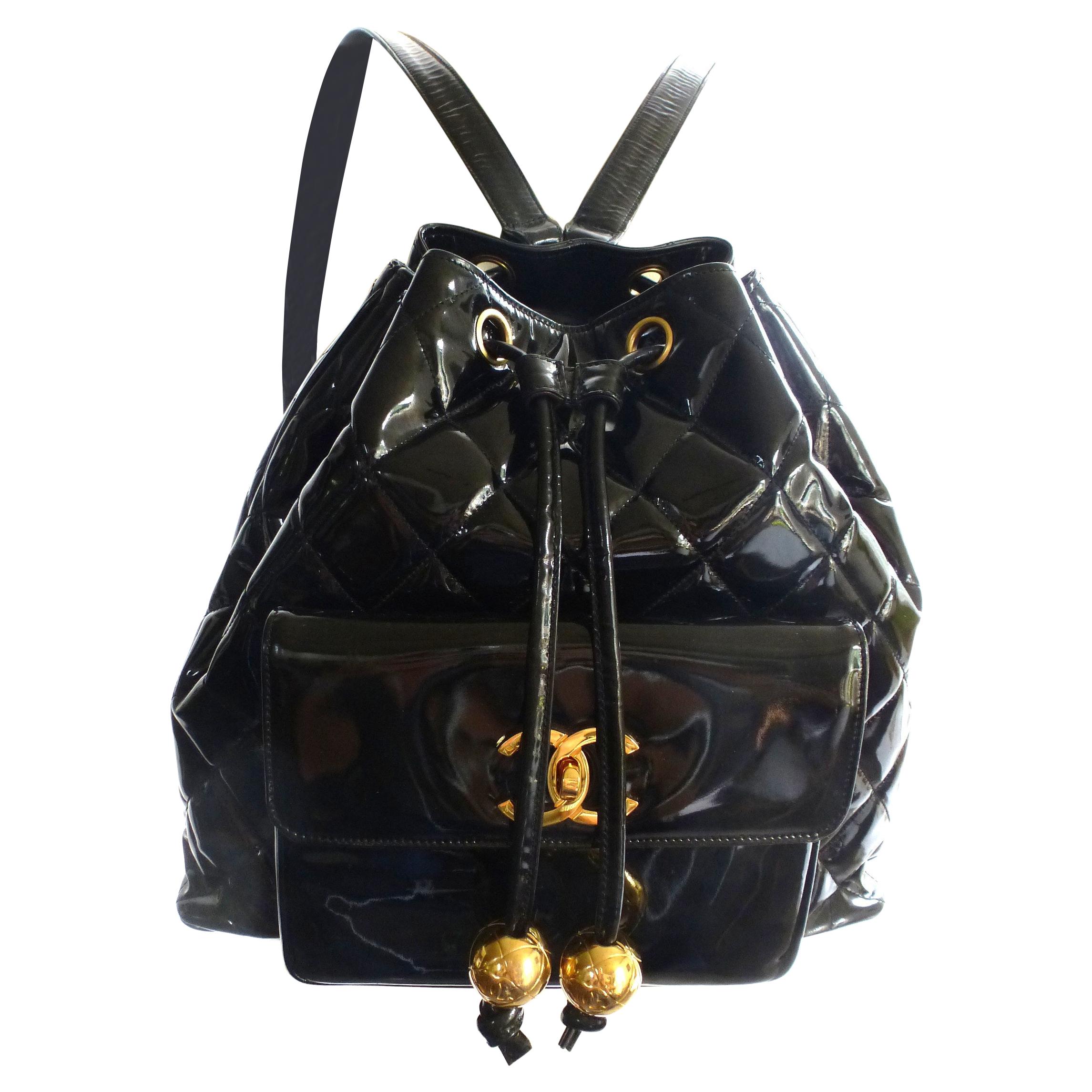 Chanel Quilted Gabrielle Backpack black at 1stDibs chanel gabrielle