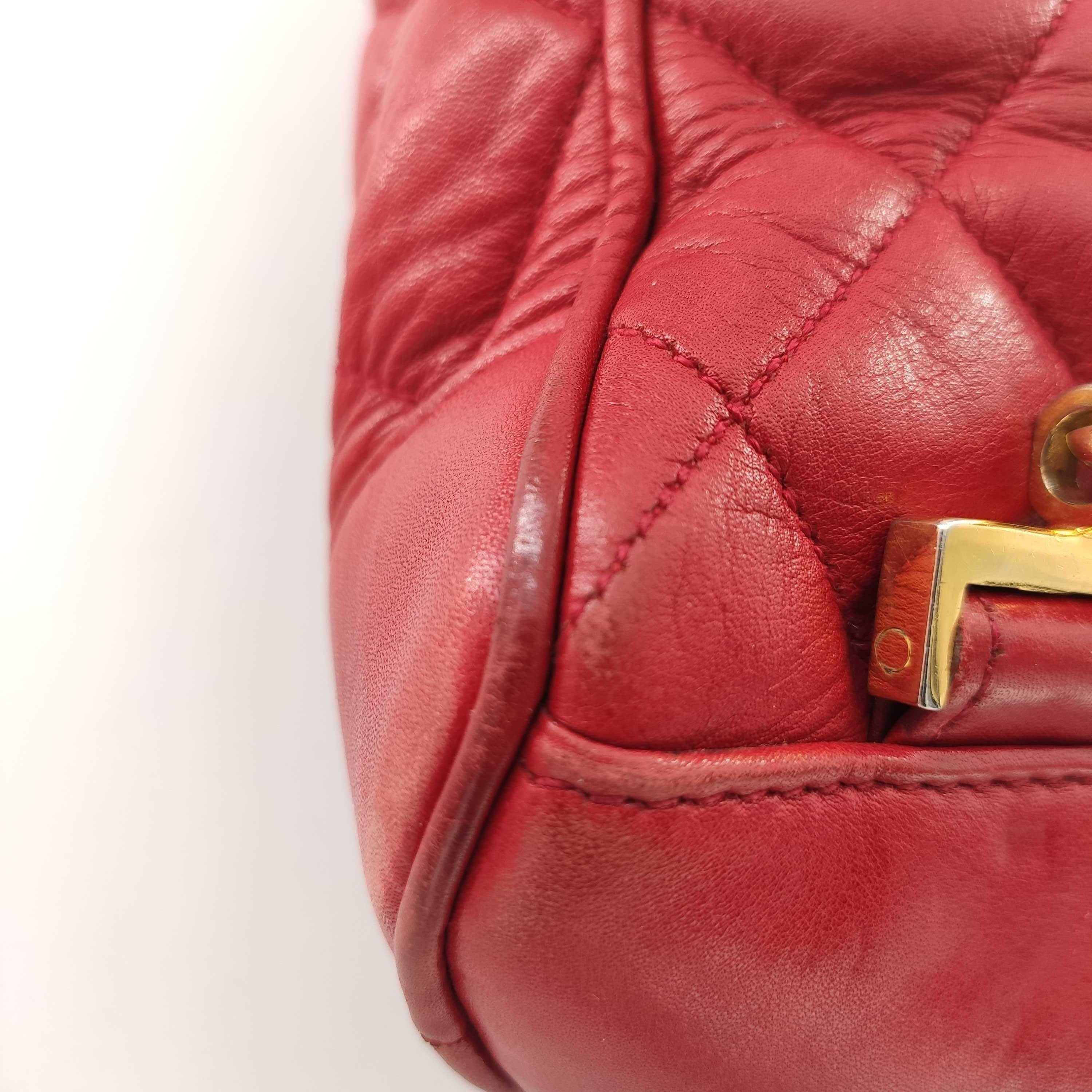 CHANEL Backpack in Red Leather 10