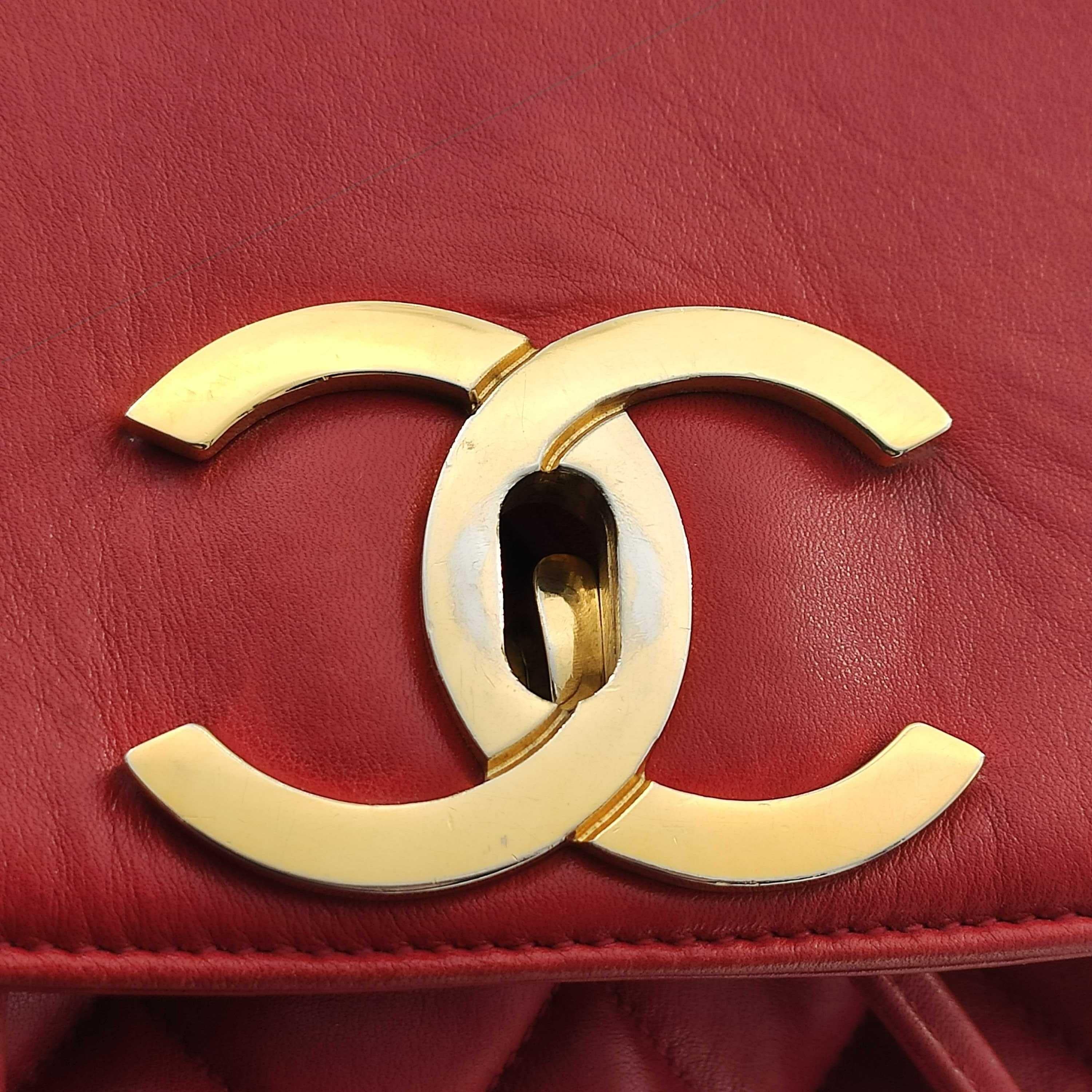 CHANEL Backpack in Red Leather 5