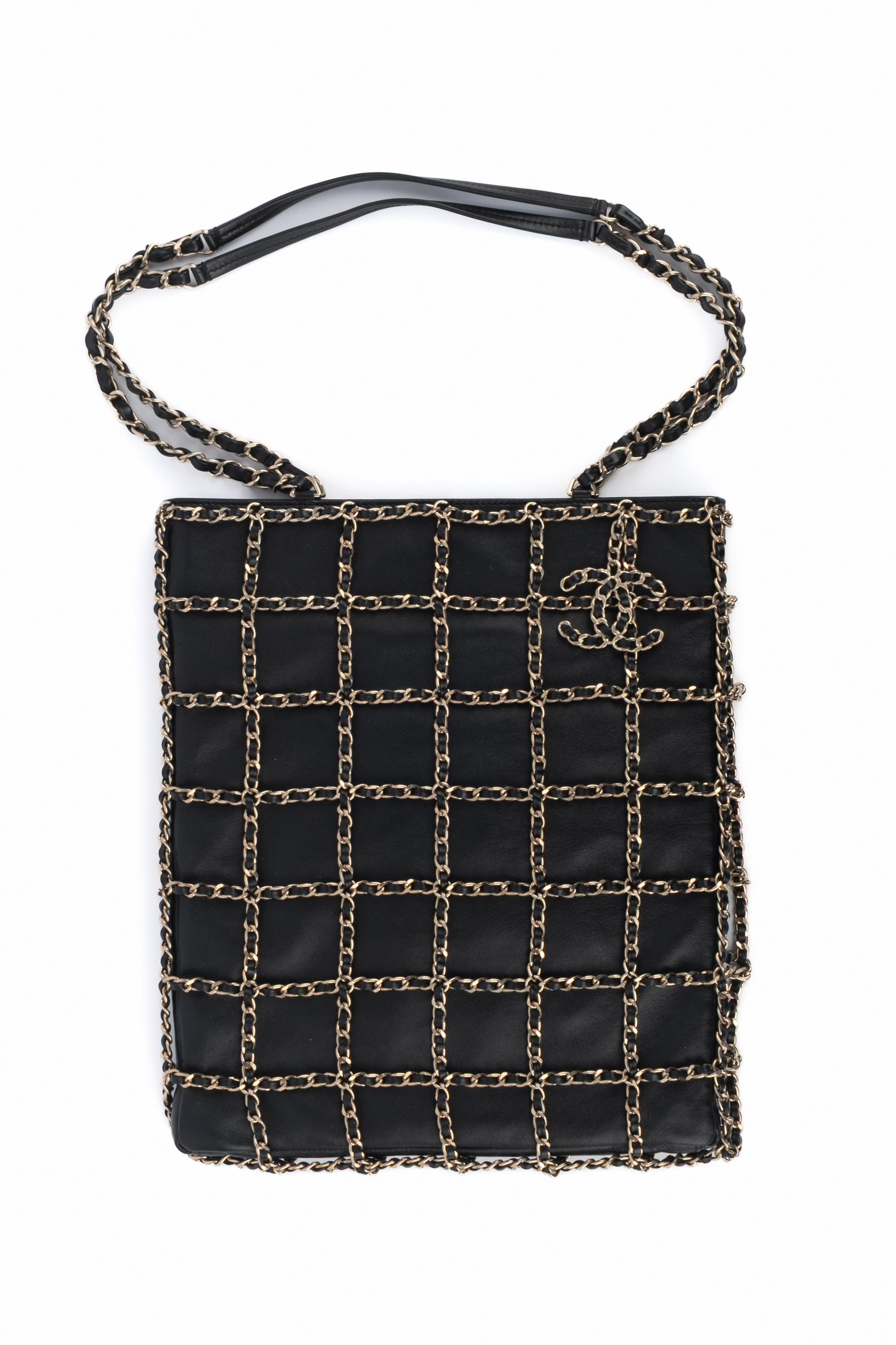 Noir Sac Chanel Croisière 2019 en vente