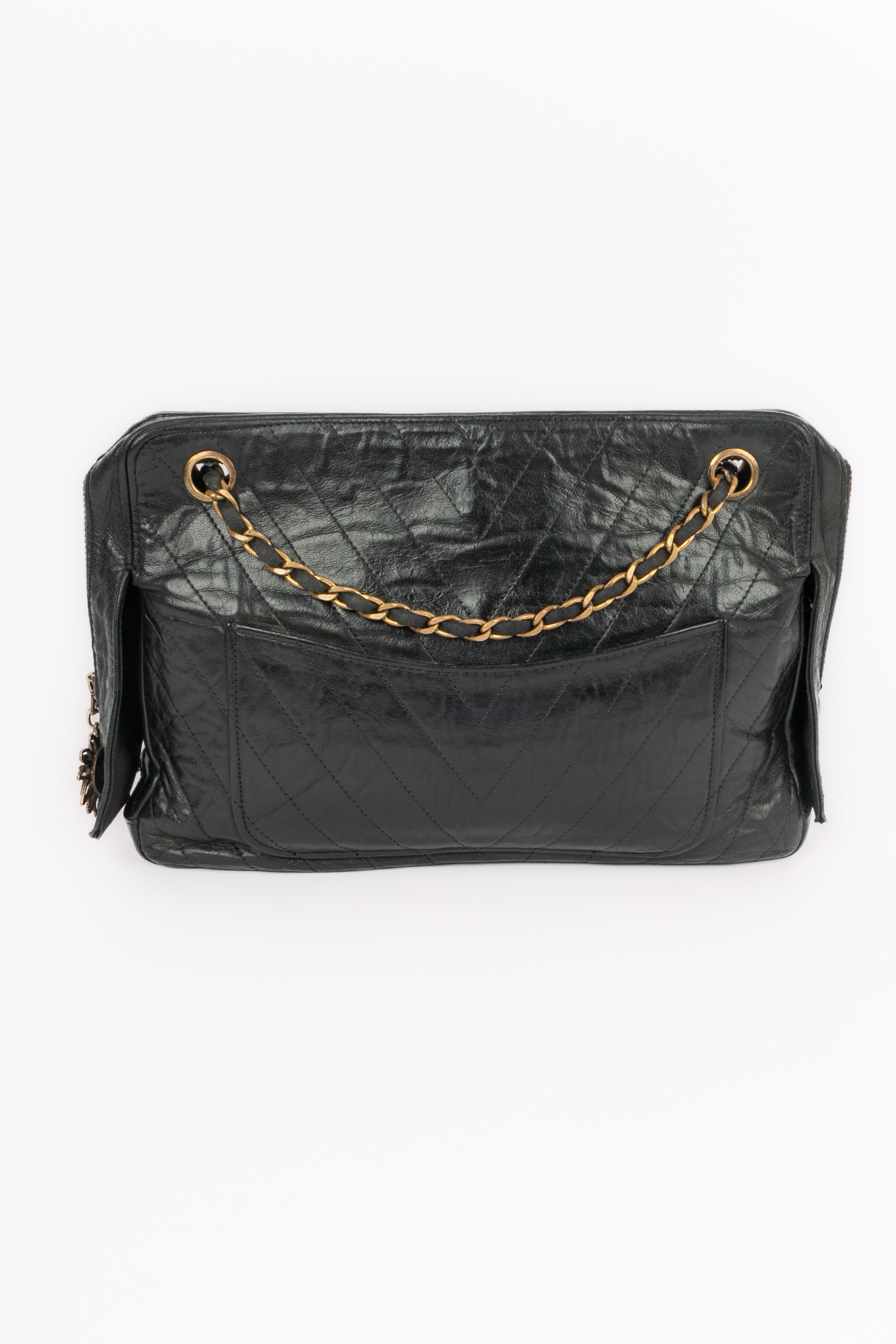 Chanel Tasche Haute Couture Coco Ära (Schwarz) im Angebot