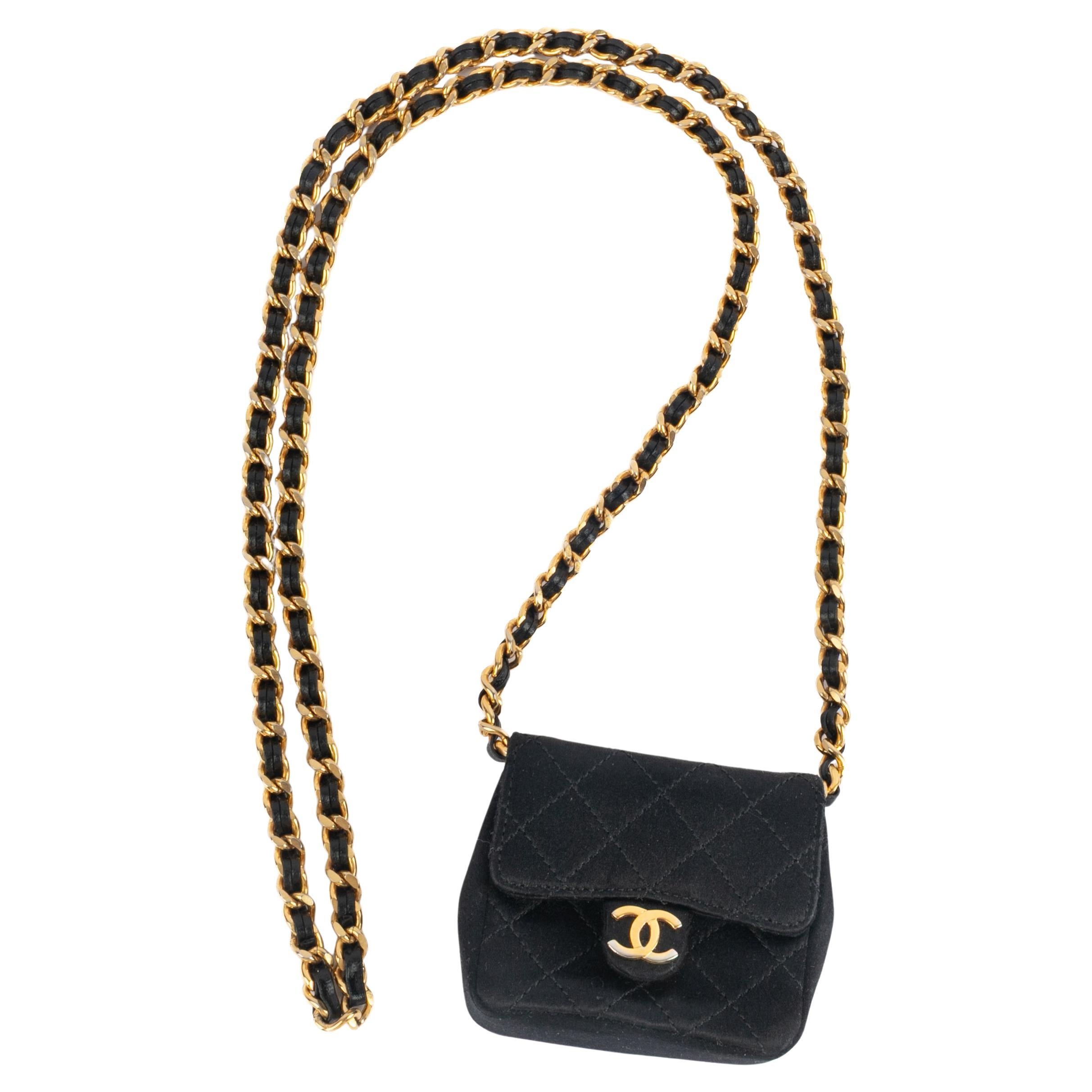 Chanel bag 
Micro Classic
 1989/1991 Collection For Sale