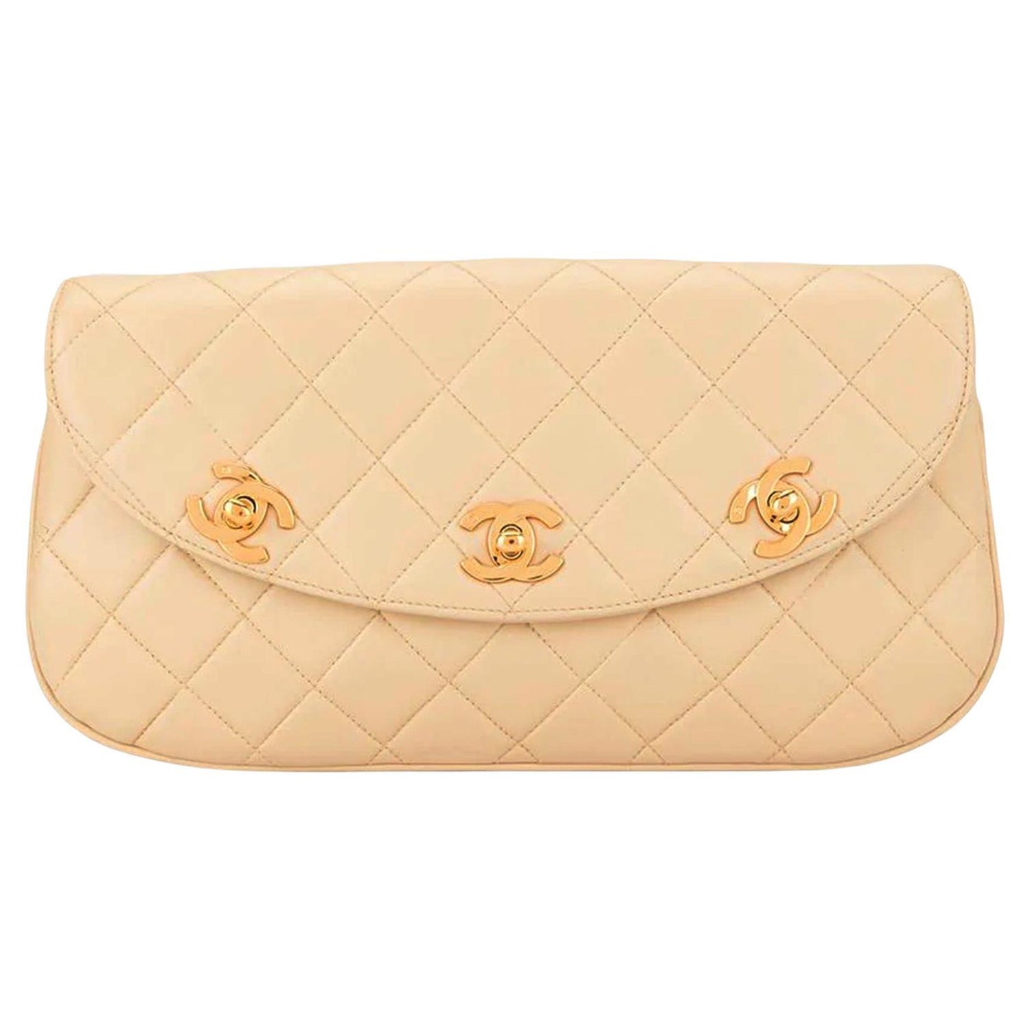 Chanel Baby Pink Caviar Quilted Clutch Wood Handle Tote – House of Carver