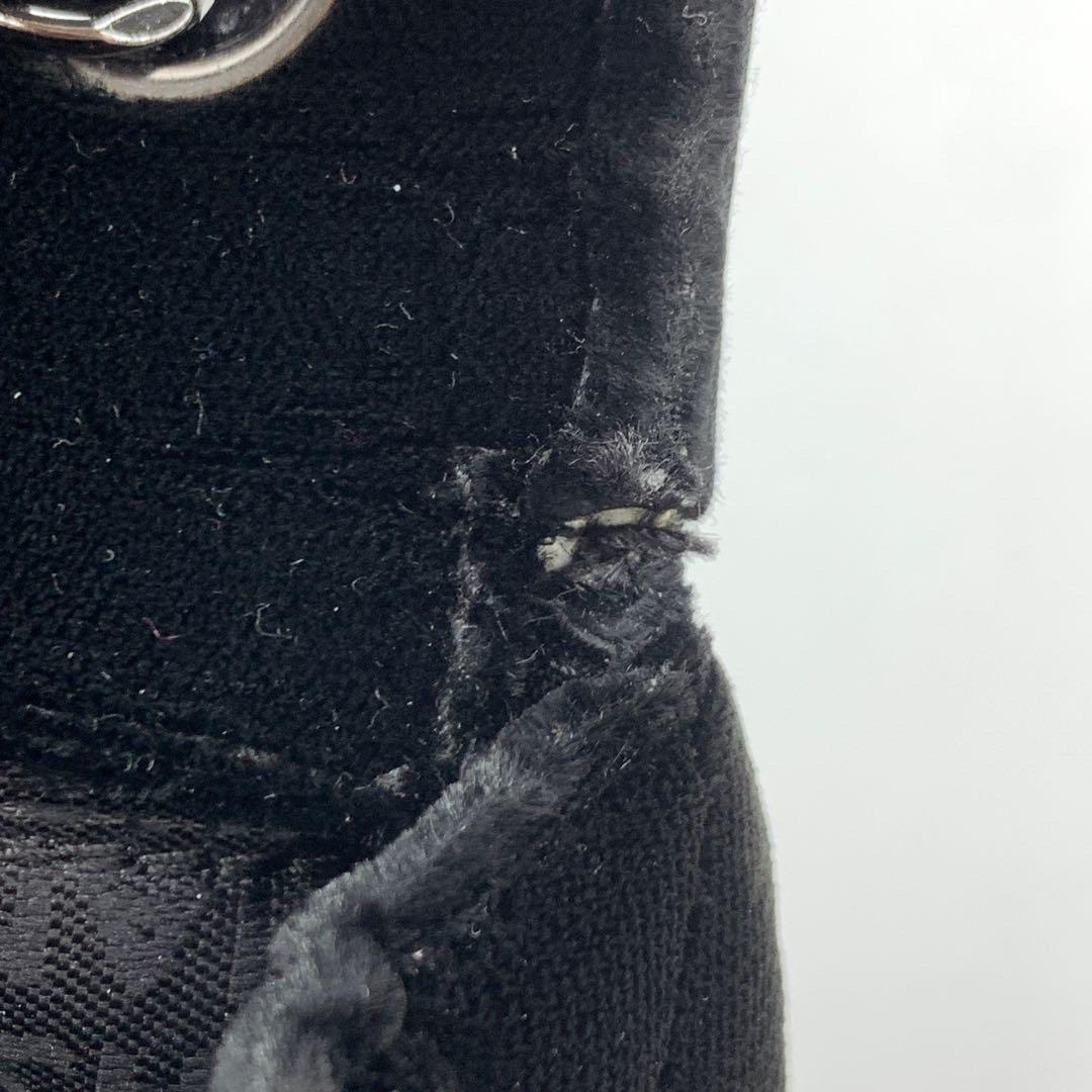 Chanel Baguette-Klappenklappe aus schwarzem Samt mit doppeltem Riemen und silberner Hardware 2005-2006 im Angebot 10