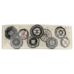 Chanel Bakelite Hair Clip Representing Camellias, 2012