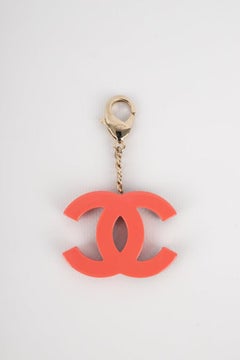 Chanel Bakelite Key Ring with CC Logo, 2017