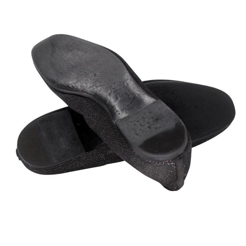 Black Chanel Ballerina Ballet 39 CC Monogram Slip On Flats CC-0916N-0004 For Sale