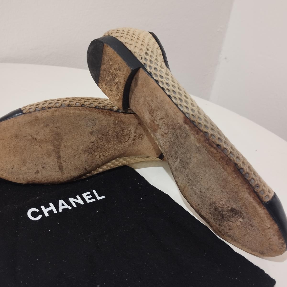 Chanel Ballerina Flat IT 38 For Sale 4