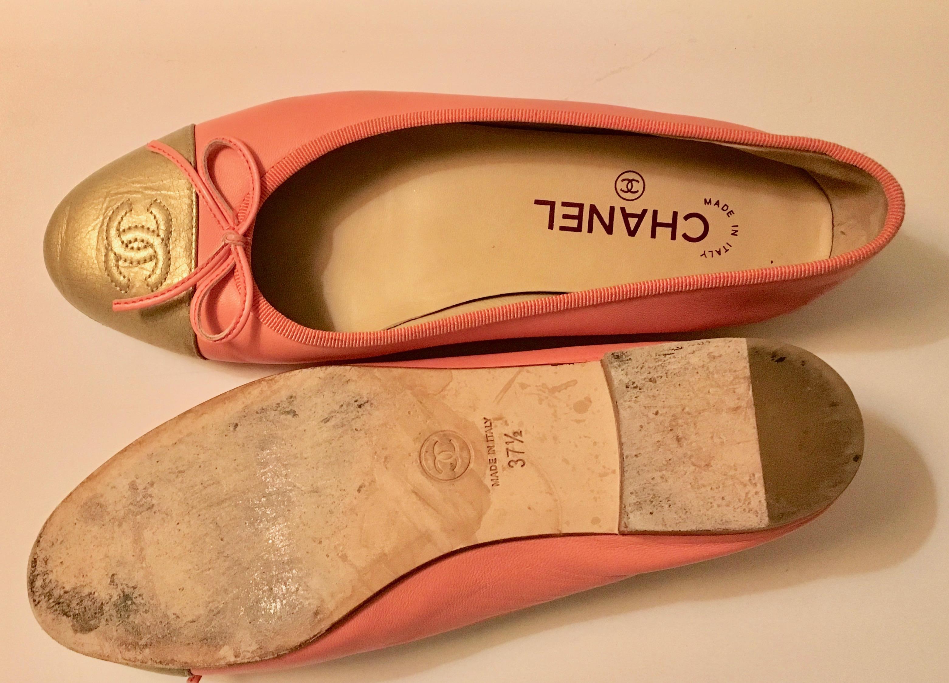 Chanel Ballerina Flats - Size 37.5  For Sale 1