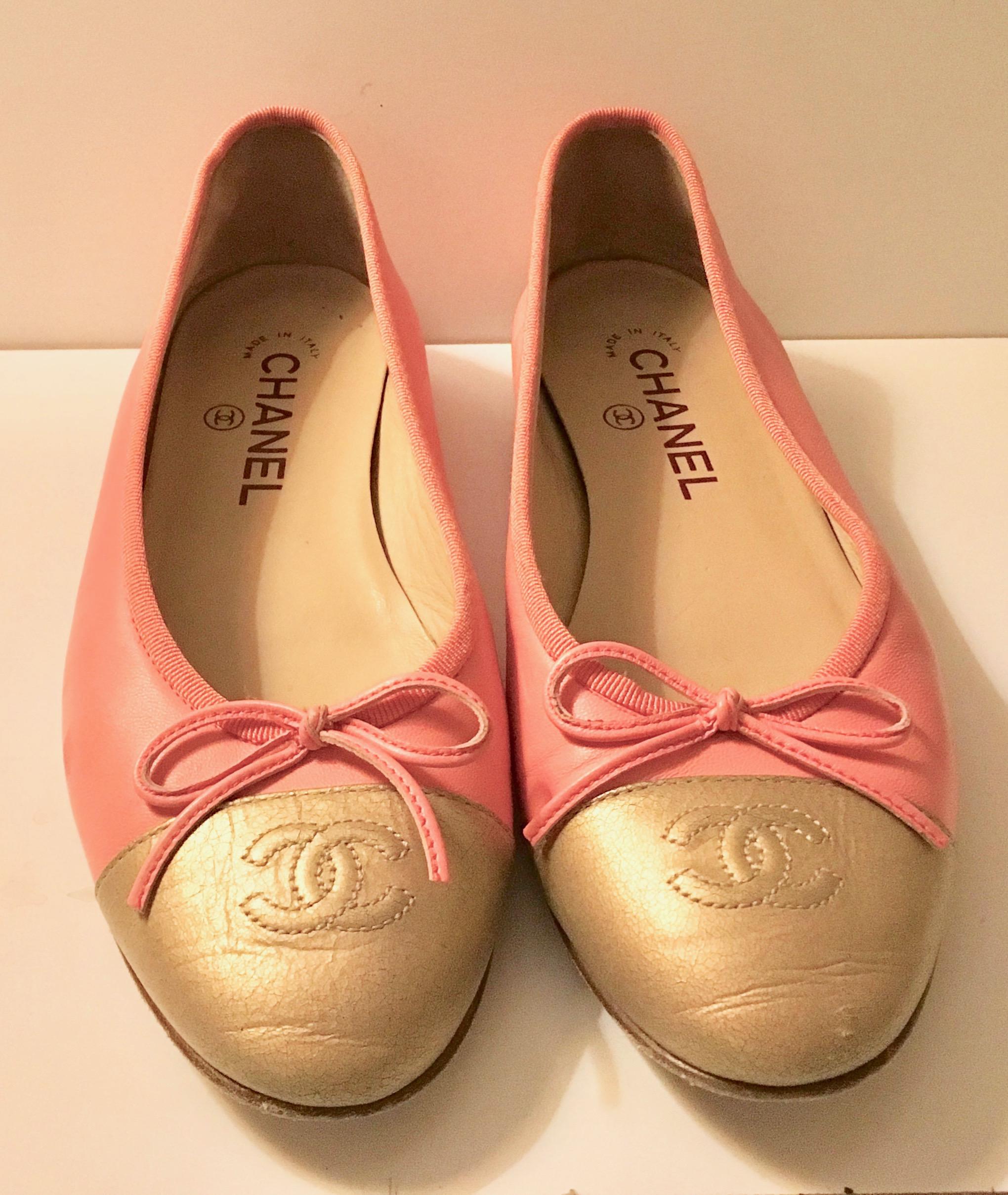 Chanel Ballerina Flats - Size 37.5  For Sale 2