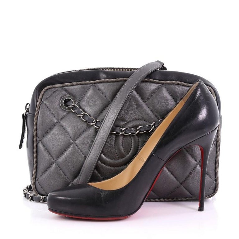 Chanel Ballerine Camera Case Bag Quilted Calfskin Medium at 1stDibs