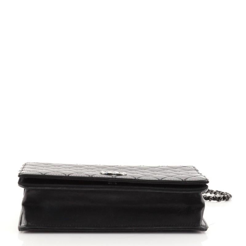 Black Chanel Ballerine Flap Bag Quilted Lambskin Small