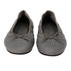 Ballerines Chanel 36C matelassées à bout plat CC-0523N-0192