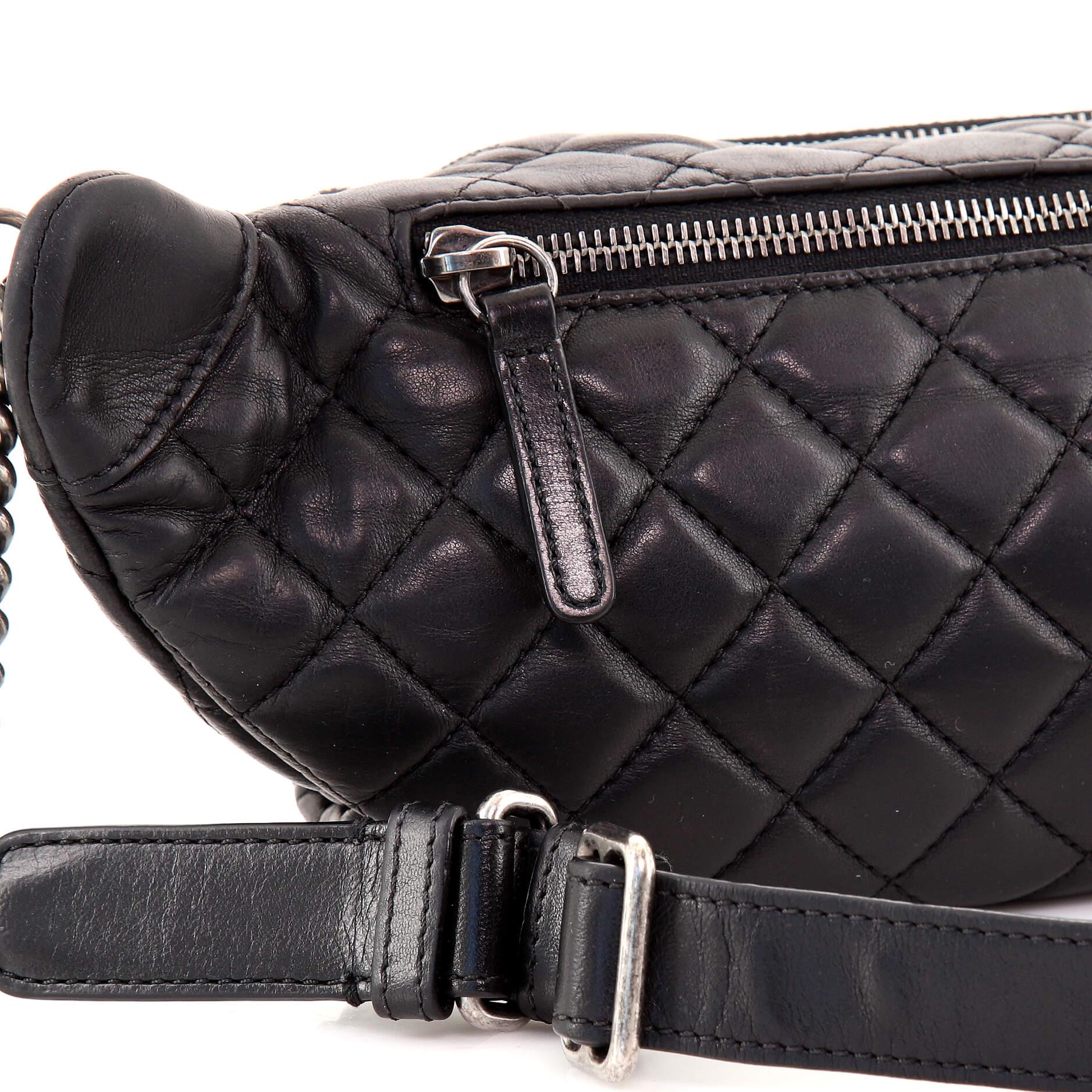  Chanel - Sac banane en cuir matelassé Unisexe 