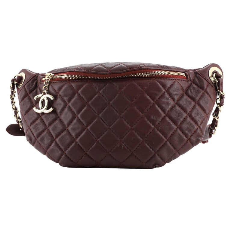 Chanel Banane Waist Bag Quilted Leather