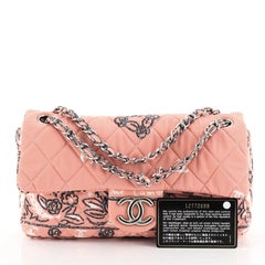 Chanel Bandana Flap Bag Quilted Canvas Medium