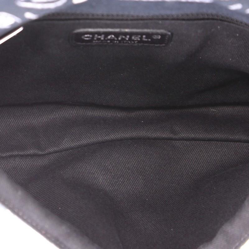 Black Chanel Bandana Flap Bag Quilted Canvas Medium
