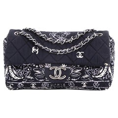Chanel Black And White Quilted Canvas Paris-Dallas Bandana Flap Medium With  Ruthenium Hardware, 2013-2014 Available For Immediate Sale At Sotheby's