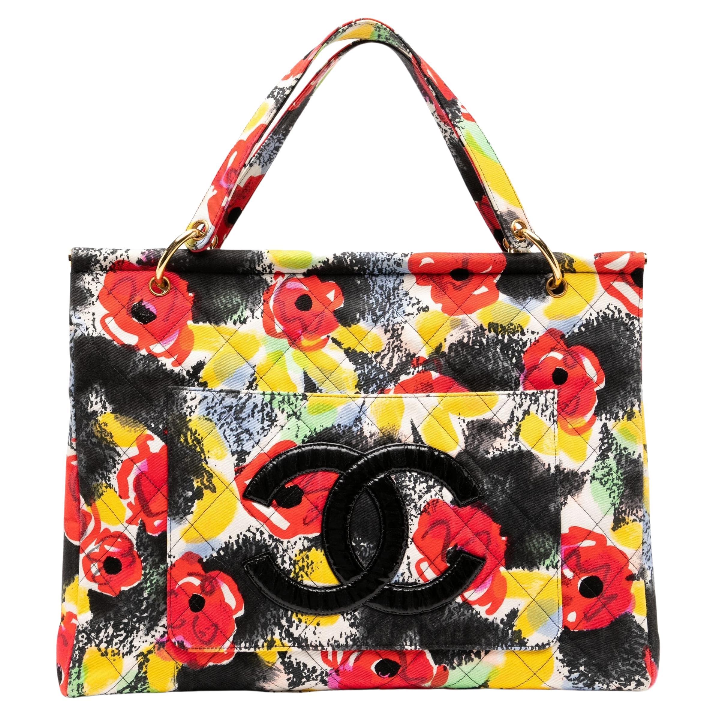 Chanel bag flower top