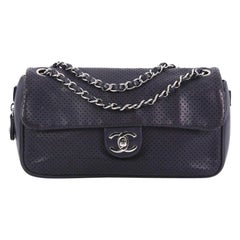 Chanel Baseball Spirit Flap Bag Perforated Leather Medium