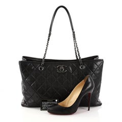 Chanel Be Caviar Tote Quilted Caviar Large