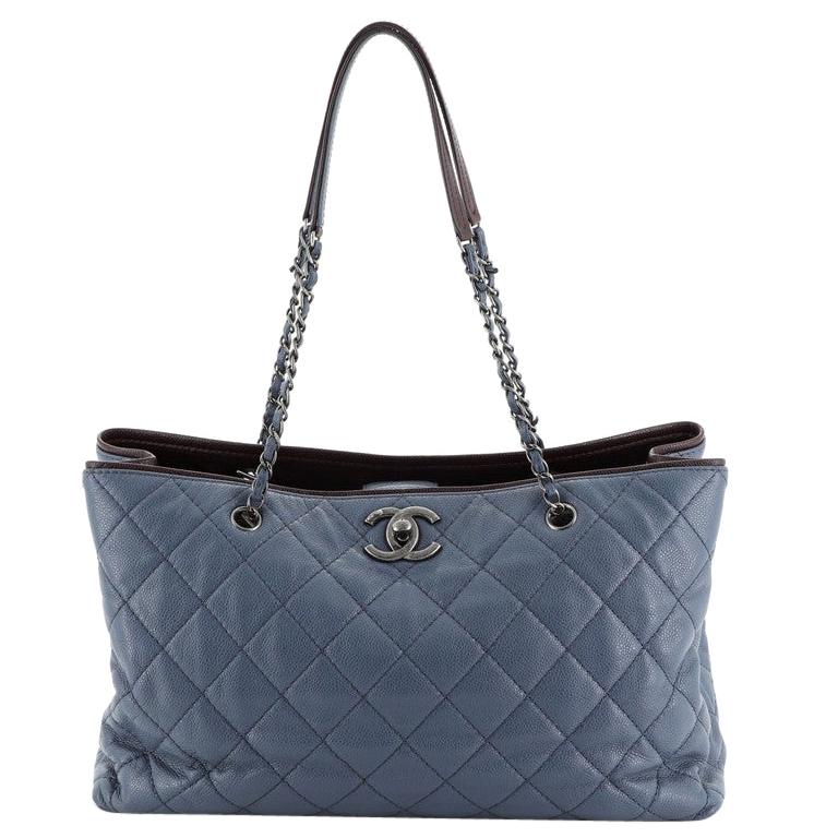Chanel Be Caviar Tote Quilted Caviar Large 