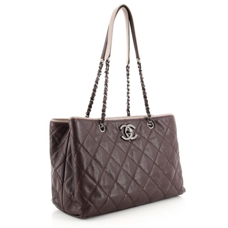 Black Chanel Be Caviar Tote Quilted Caviar Medium