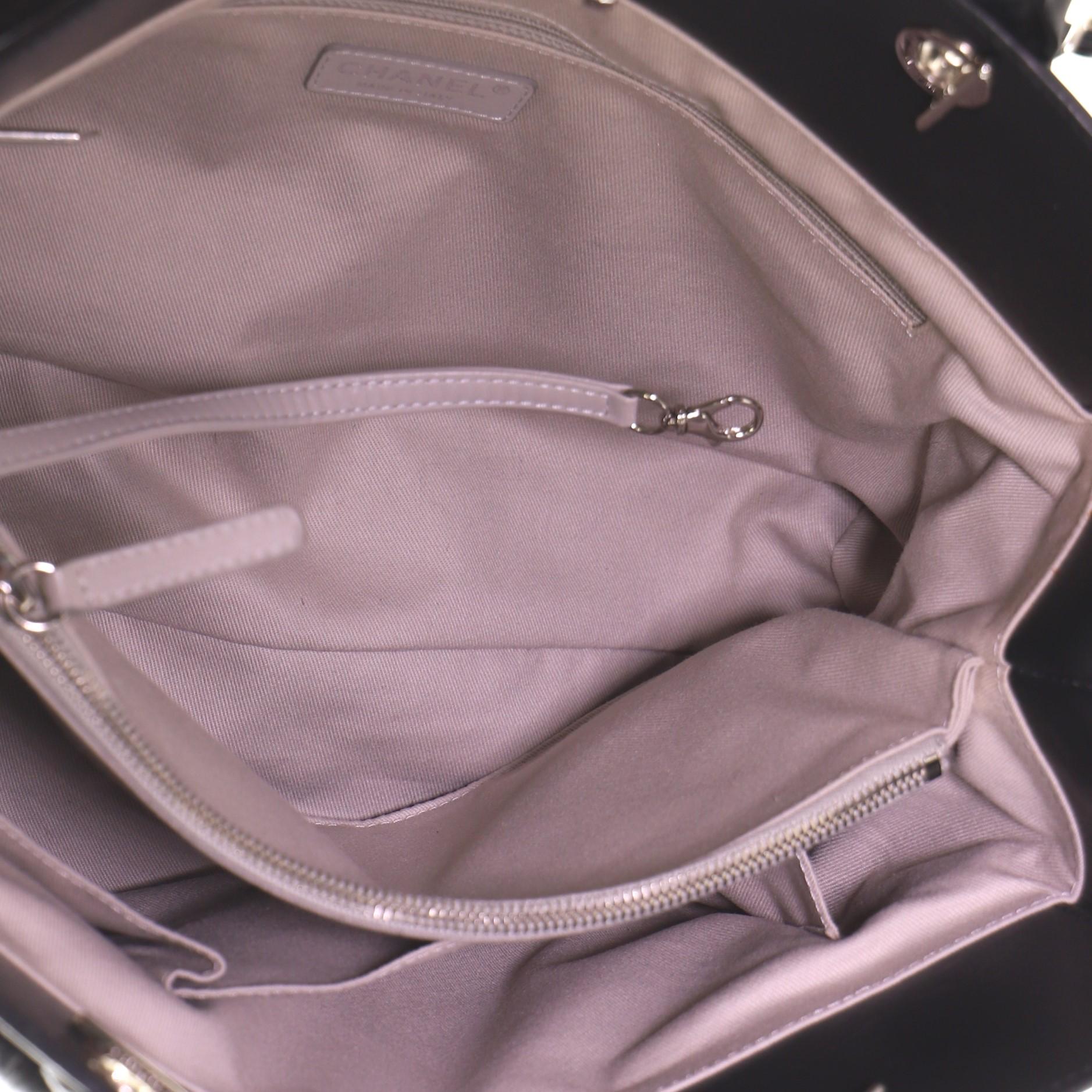 Chanel Be CC Tote Gestepptes gealtertes Kalbsleder Groß 1