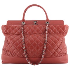 Chanel Be CC Tote Quilted Aged Calfskin XL