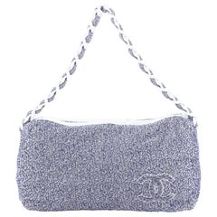 Chanel Beach Resin Chain Hobo Terry Cloth Large