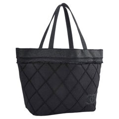 Chanel Strand Shopping Pool Resort Fransen Große Reise-Schultertasche