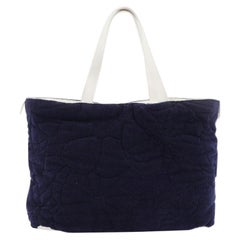 Chanel Beach Tote Camellia Terry Cloth Large
