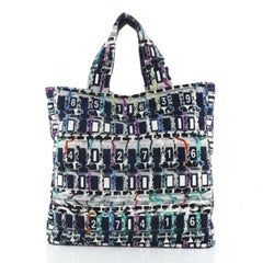 Chanel Beach Tote Printed Terry Cloth Large