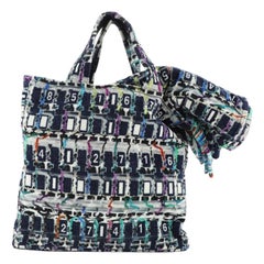 Chanel Beach Tote Printed Terry Cloth Large