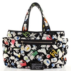 Chanel Beach Tote Quilted Printed Terry Cloth Large