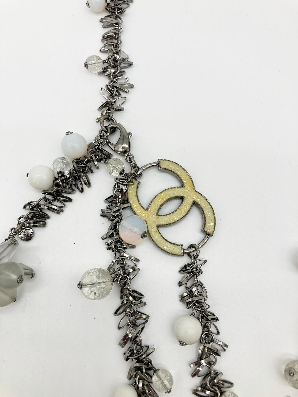 Chanel Beaded Fringe Belt Necklace For Sale 1