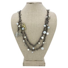 Chanel Collier de ceinture à franges perles