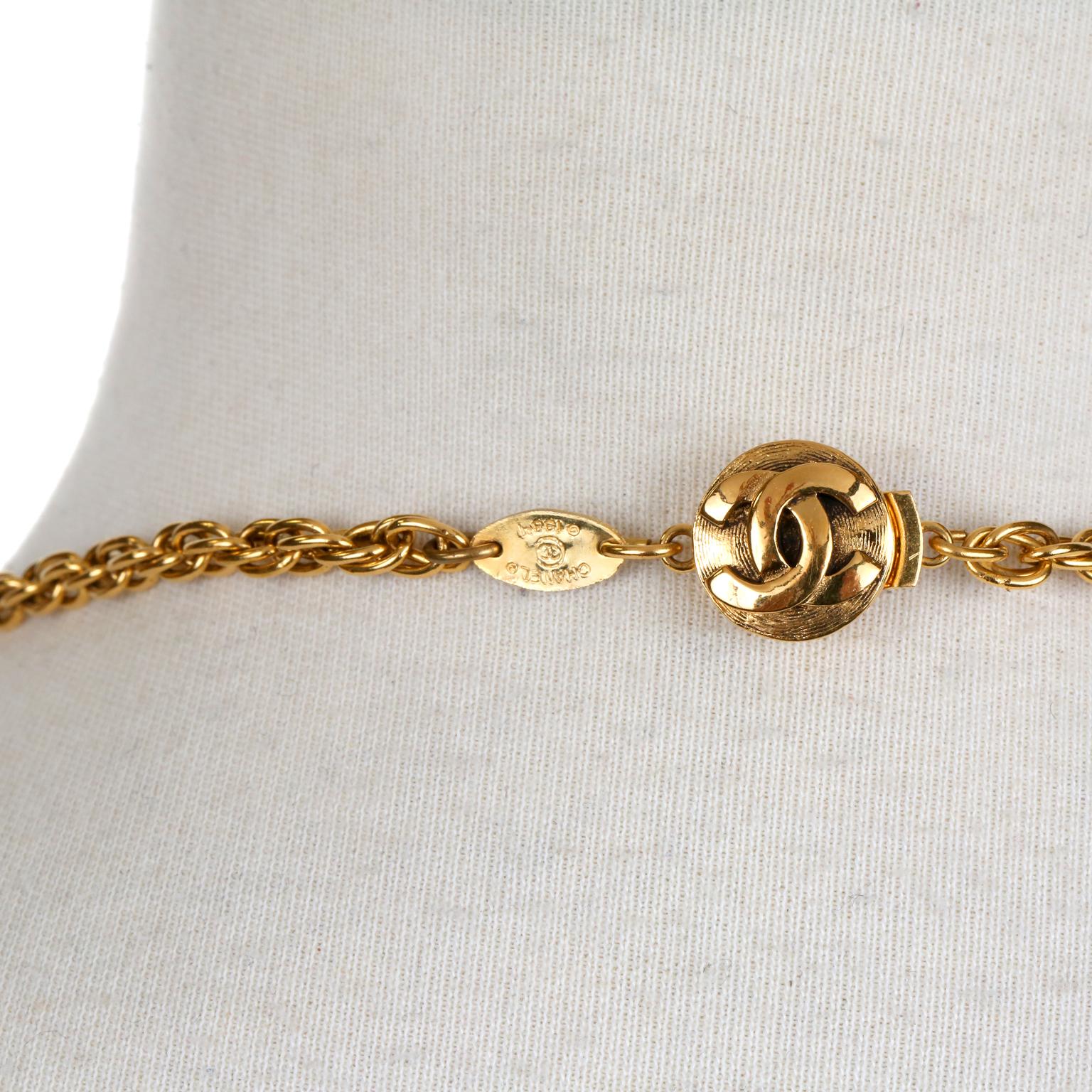 Collana Chanel con perline, gripoix rosso e perle in vendita 2