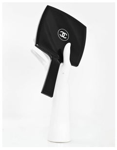 Chanel Beaute Black Square Handheld CC Mirror