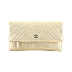 Chanel Beauty CC Clutch Chevron Calfskin