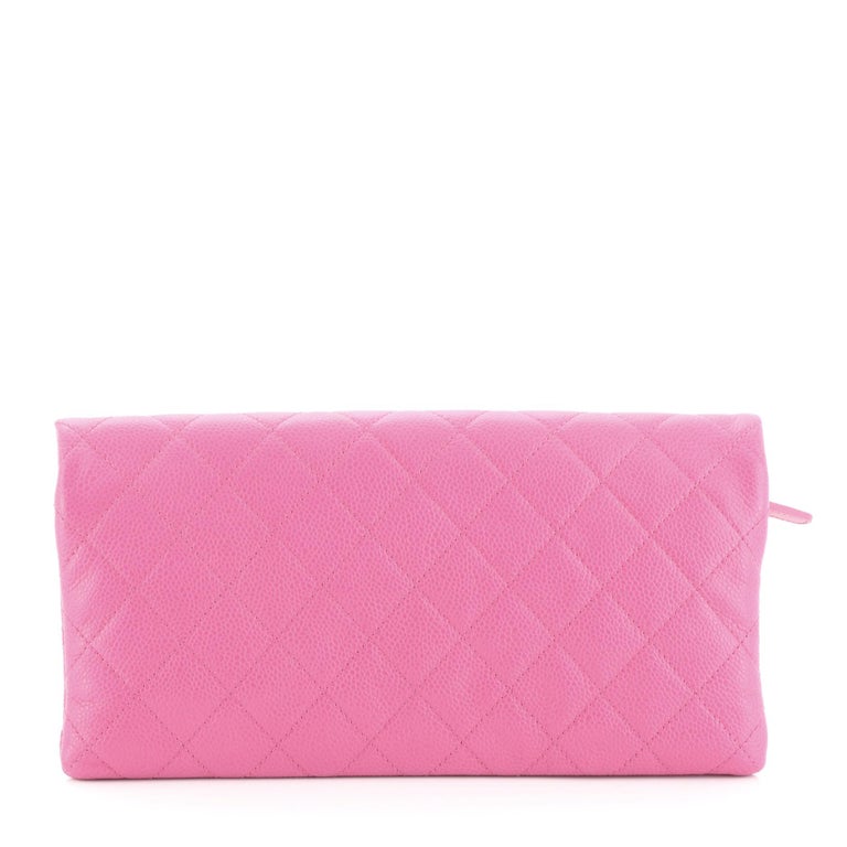 Chanel Beauty CC Clutch Quilted Caviar at 1stDibs