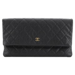 Chanel  Beauty CC Clutch Quilted Caviar