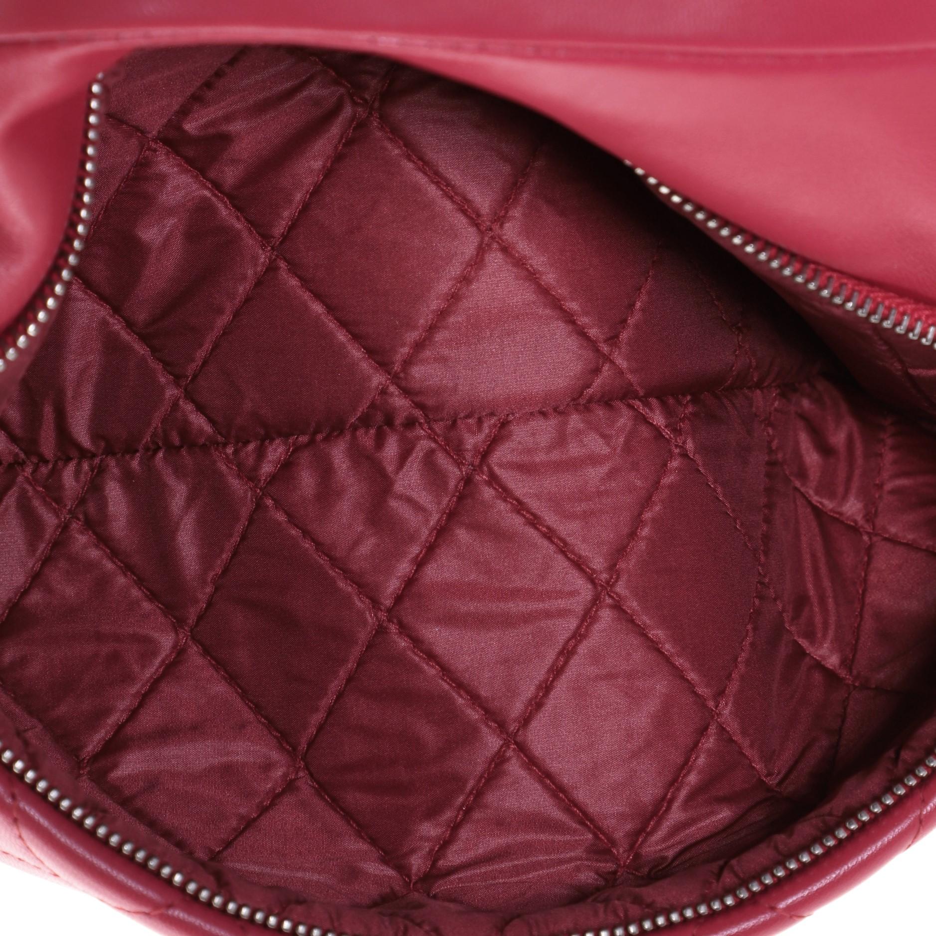 Pink Chanel Beauty CC Clutch Quilted Lambskin