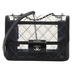 Chanel Beauty Lock Flap Bag Quilted PVC With Lambskin Large