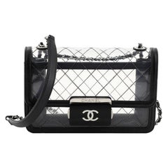 Chanel Beauty Lock Flap Bag Quilted PVC With Lambskin Mini