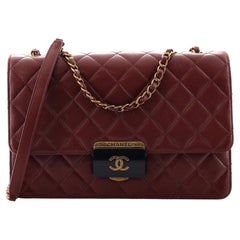 Chanel Pink Wild Stitch Leather Flap Top Handle Bag