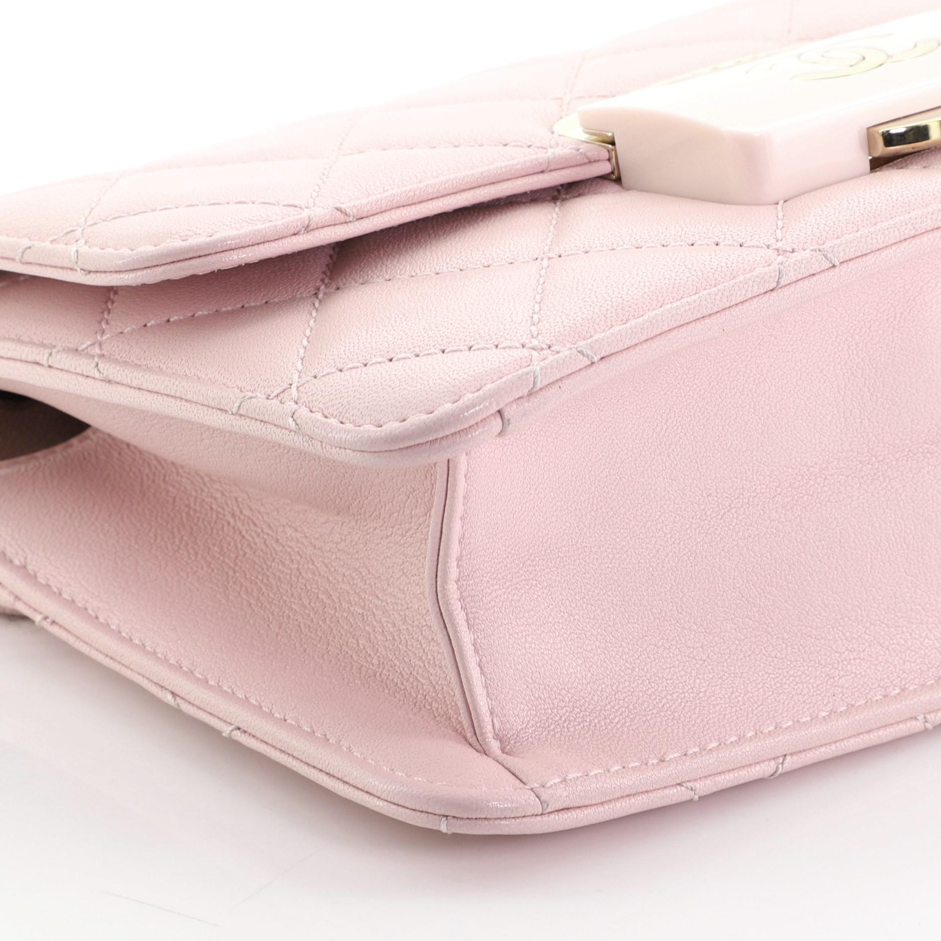 Women's or Men's Chanel Beauty Lock Flap Bag Quilted Sheepskin Mini