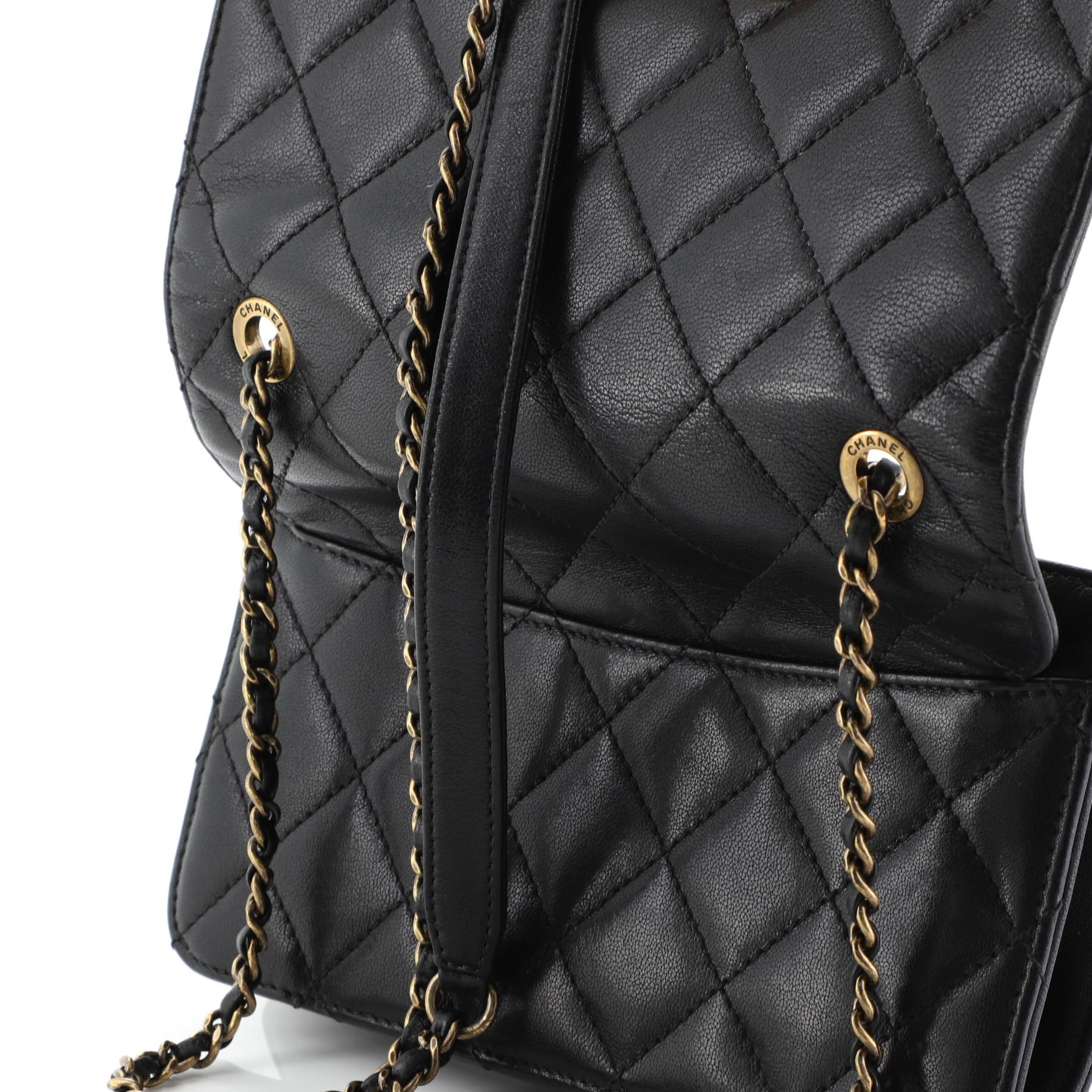 Women's or Men's Chanel Beauty Lock Flap Bag Quilted Sheepskin Mini